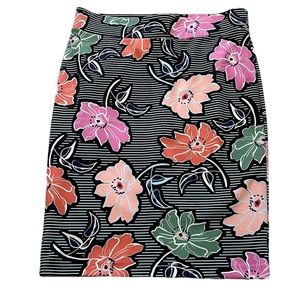 Eloquii Floral Print Stretch Pencil Skirt 18